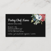 Carte De Visite Black Whisk Rolling Pin Maison fait boulangerie Ch (Dos)