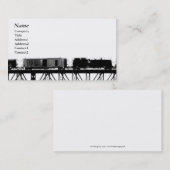 Carte De Visite Black&white de pont de croisement de train - (Devant / Derrière)