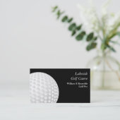 Carte De Visite Black White Golf Pro (Debout devant)