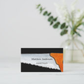 Carte De Visite Black white home réparations photo QR code handyma (Debout devant)