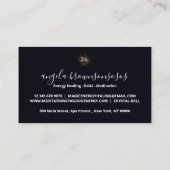 Carte De Visite Black Woman Crystal ball Energy Reiki Méditation (Dos)