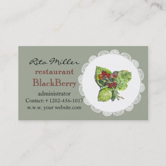 Carte De Visite BlackBerry (Devant)