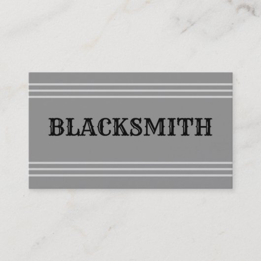 Carte de visite Blacksmith (Devant)