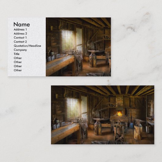 Carte De Visite Blacksmith (Devant / Derrière)