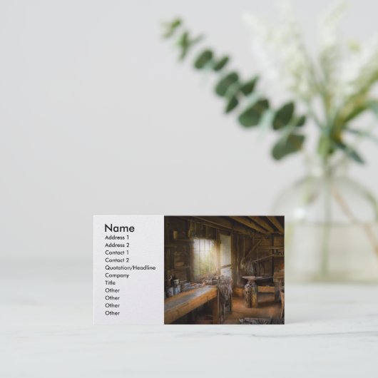 Carte De Visite Blacksmith (Debout devant)