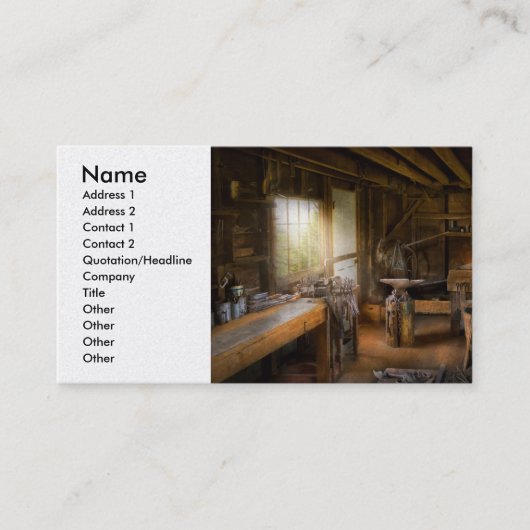 Carte De Visite Blacksmith (Devant)