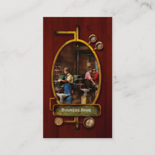 Carte De Visite Blacksmith - École de forgeron 1899 (Devant)