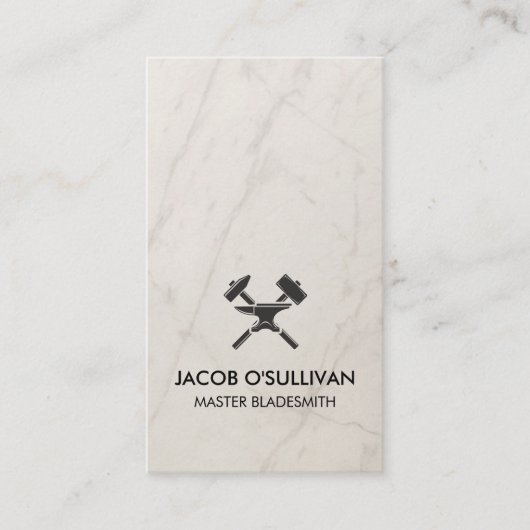 Carte De Visite Blacksmith Iron Works Metal  (Devant)