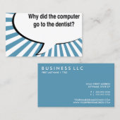 Carte De Visite blague bluetooth du dentiste (Devant / Derrière)