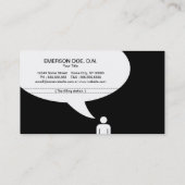 Carte De Visite blague du dentiste (Dos)