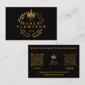 Carte de Visite BLALCK PLANTEUR V1 (Devant / Derrière)