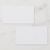 Carte de visite blanc (Devant / Derrière)