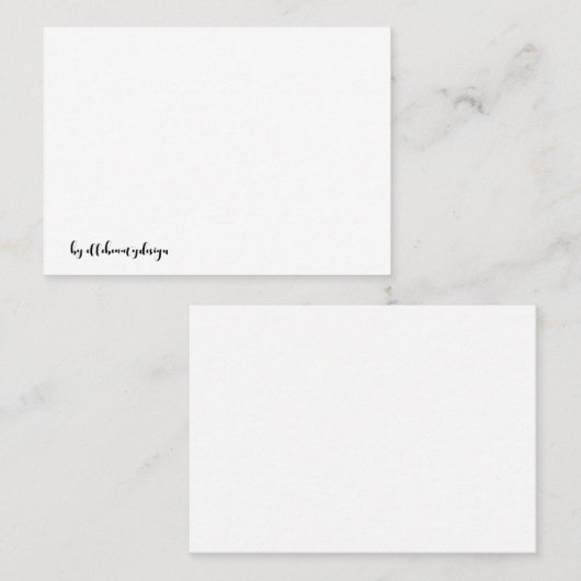 carte de visite blanc (Devant / Derrière)