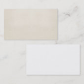 Carte De Visite Blanc 1817 de modèle de papier parcheminé de cru (Devant / Derrière)