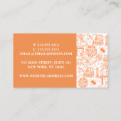 Carte De Visite blanc Architectural Blueprint Engineer Motif (Dos)