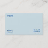 Carte de visite blanc azuréen (Devant)