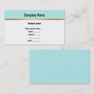 CARTE DE VISITE BLANC BLEUE