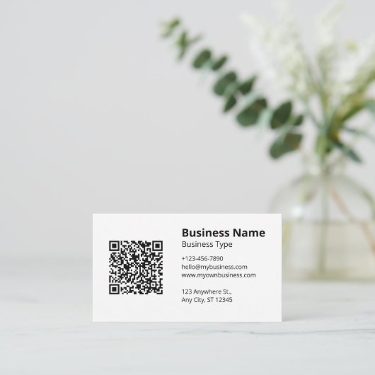 Carte De Visite Blanc clair (Debout devant)