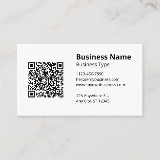 Carte De Visite Blanc clair (Devant)