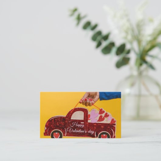 Carte de visite blanc clair (Debout devant)