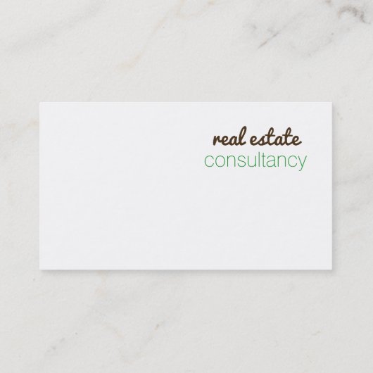 Carte De Visite Blanc, clair, ludique (Dos)