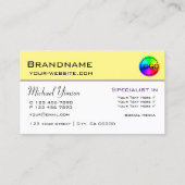 Carte De Visite Blanc clair simple avec logo professionnel (Dos)