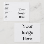 CARTE DE VISITE BLANC - CRÉEZ VOTRE PROPRE CADEAU FAIT SUR (Devant / Derrière)