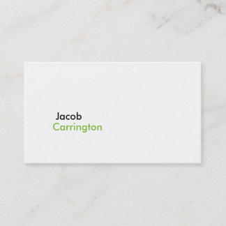 Carte De Visite Blanc croquant moderne simple 2