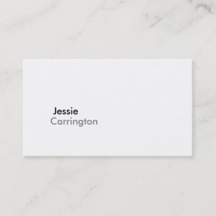 Carte De Visite Blanc croquant moderne simple 5