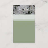 Carte de visite blanc d'azalées (Dos)