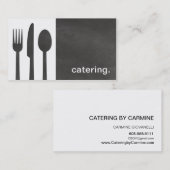 Carte De Visite Blanc de approvisionnement/gris de silhouette (Devant / Derrière)