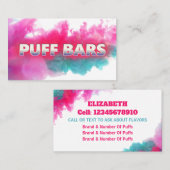 Carte de visite blanc de bandes jetables (Devant / Derrière)