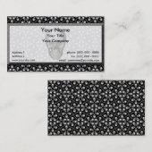 Carte de visite blanc de crânes d'atterrisseur du (Devant / Derrière)