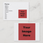 Carte De Visite Blanc de ♥ - créez votre propre cadeau (Devant / Derrière)