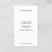 Carte de visite blanc de logo de chaussure de (Dos)