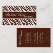 Carte de visite blanc de motif d'impression de (Devant / Derrière)