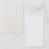 Carte De Visite Blanc de papier antique de modèle de 1850s (Devant / Derrière)