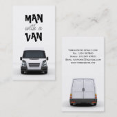 Carte de visite blanc de Van (Devant / Derrière)
