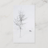 Carte De Visite Blanc d'hiver (Dos)