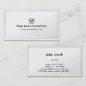 Carte de visite blanc d'inspections de Chambre de (Devant / Derrière)