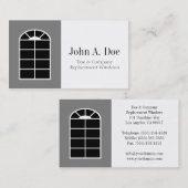 Carte De Visite Blanc d'installateur/compagnie de rechange de (Devant / Derrière)