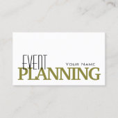 Carte De Visite Blanc élégant Olive Simple et professionnel (Devant)