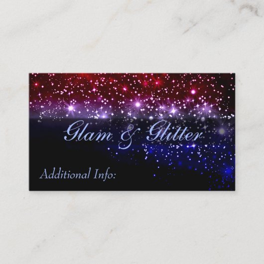 Carte de visite blanc et bleu rouge d'étincelle (Devant)