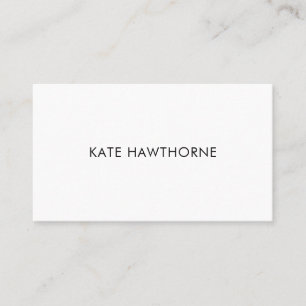 Carte De Visite Blanc et noir minimalisme moderne