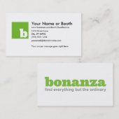 Carte de visite blanc exceptionnel (Devant / Derrière)