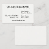 Carte de visite blanc (fin matte) (Devant / Derrière)