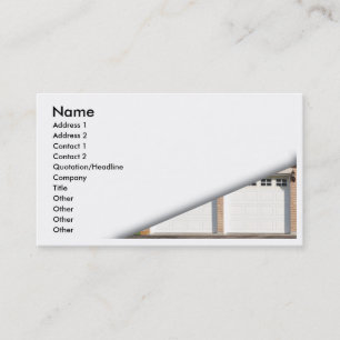 Carte De Visite blanc-garage-portes