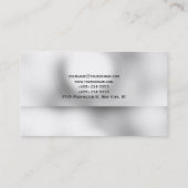 Carte de visite blanc gris clair clair (Dos)