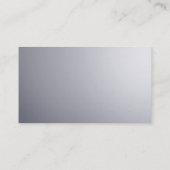 Carte De Visite Blanc gris classique clair créatif (Dos)
