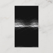 Carte de visite blanc gris monogramme moderne (Dos)